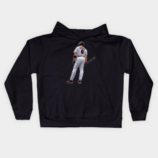 Cal ripken Jr #8 Wait for Bat Kids Hoodie